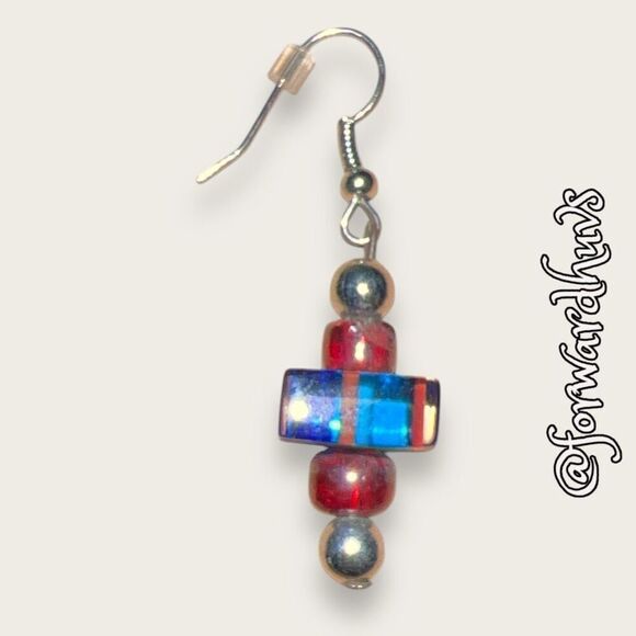 Bundle Sale 3 for $15 | Hand Crafted Glass Dangle Earrings - Picture 4 of 8